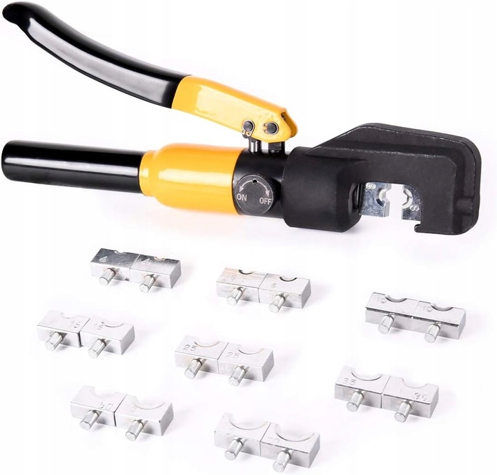 ZACISKARKA HYDRAULICZNA PRASKA DO KABLI PRZEWODÓW MATRYCE 4-70 MM