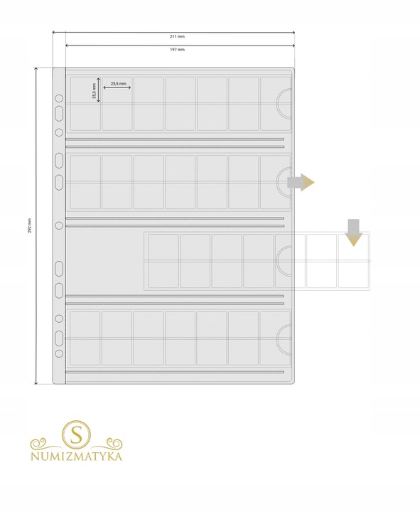 ALBUM KLASER NA 503 MONETY DUŻY A4