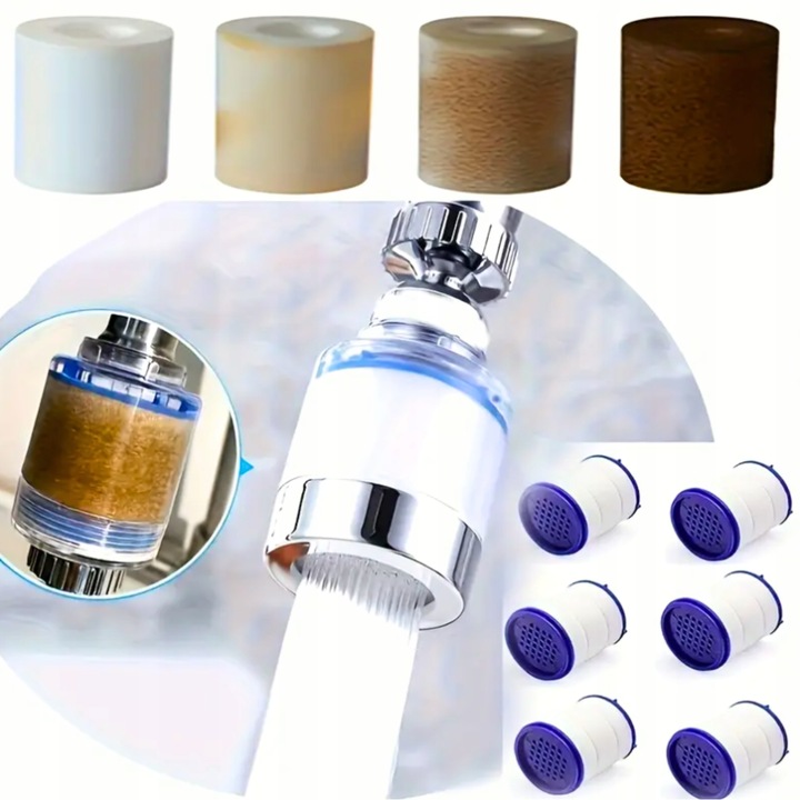 Filtr Do Wody Na Kran Obrotowy Usuwa Zanieczyszczenia i Metale + 10