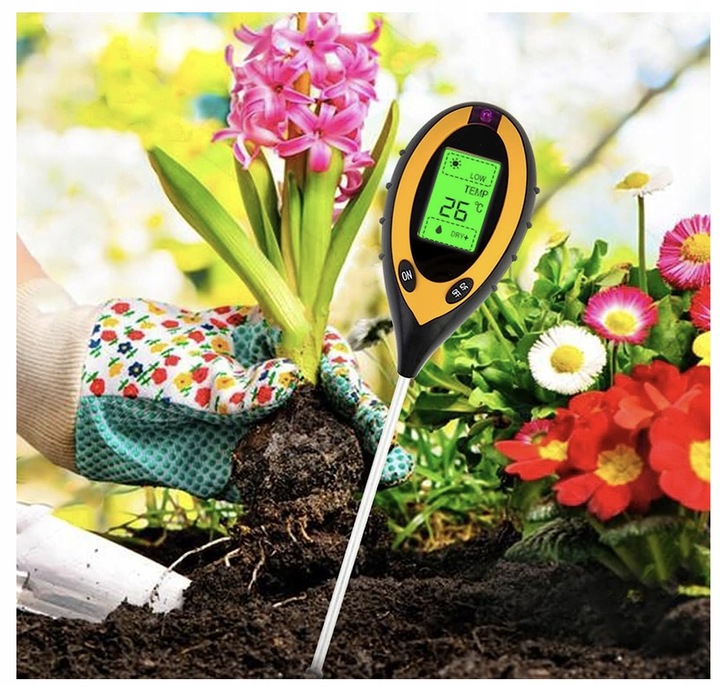 KWASOMIERZ GLEBOWY MIERNIK TESTER PH ZIEMII 4w1