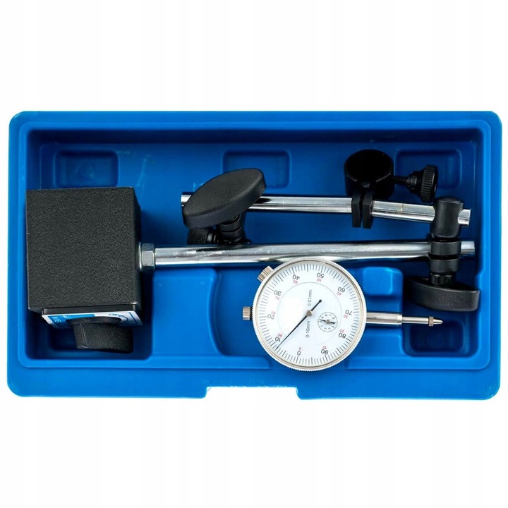 CZUJNIK ZEGAROWY + STATYW MAGNETYCZNY DO MIERZENIA BICIA W WALIZCE