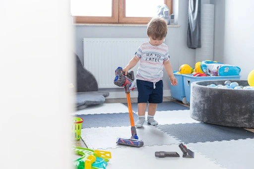 ODKURZACZ PIONOWY DLA DZIECI WCIĄGA AGD NA BATERIE