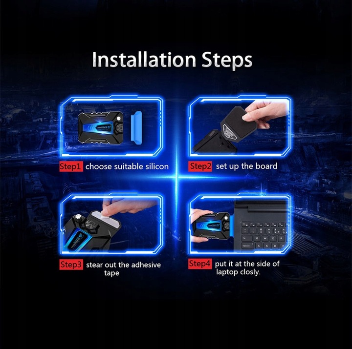 PODSTAWKA PODKŁADKA CHŁODZĄCA ODKURZACZ LAPTOP-A NOTEBOOK-A