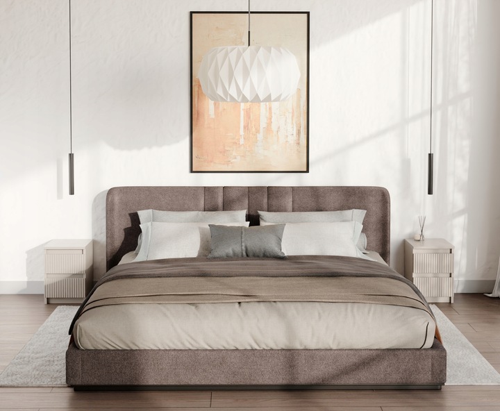 SZAFKA NOCNA STOLIK NOCNY DWIE SZUFLADY KASZMIR DO SYPIALNI FRONT