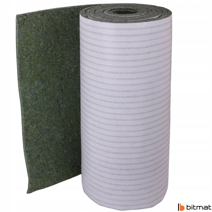 Filc samoprzylepny akustyczny na metry zielony gruby 20mm Poroso