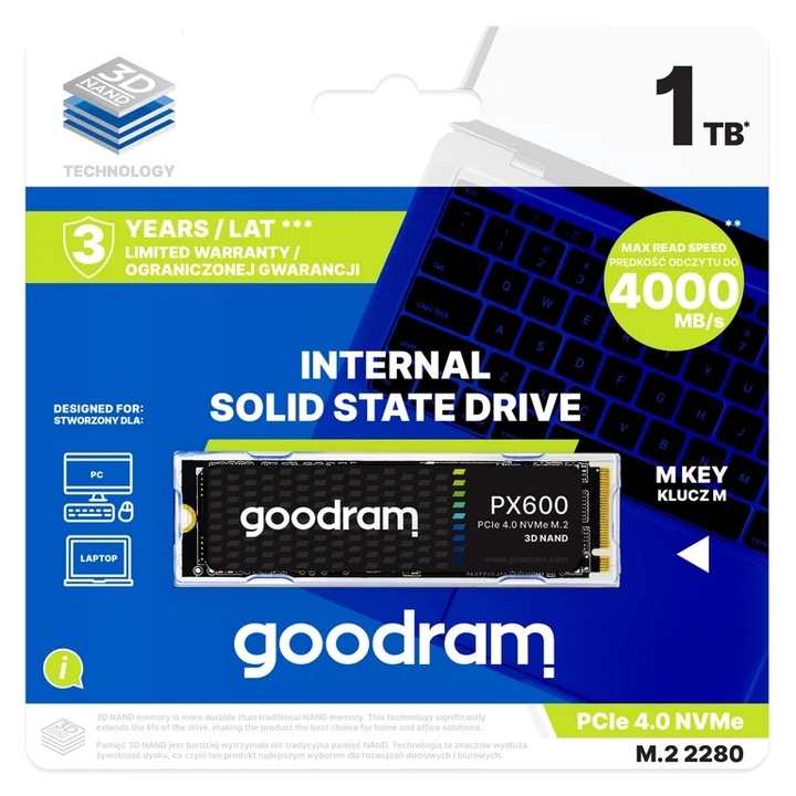 Goodram PX600 2TB Dysk SSD M.2 PCIe NVMe