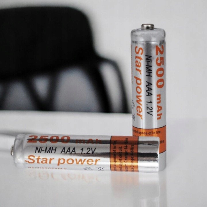 AKUMULATORKI AAA 2500mAh NiMH WYSOKA POJEMNOŚĆ DO RÓŻNYCH URZĄDZEŃ 4