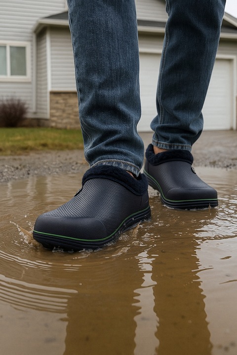 KALOSZE Zimowe MĘSKIE MOCNO Ocieplane Chodaki ŚNIEGOWCE PIANKOWE P3