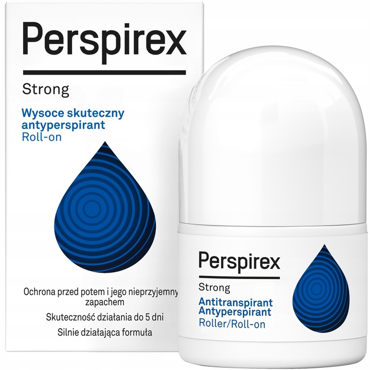 PERSPIREX Strong ANTYPERSPIRANT w kulce roll-on Dezodorant DERMO 20ml