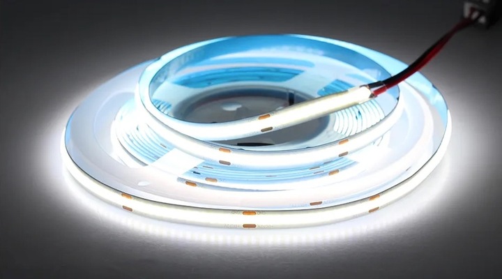 MOCNA Taśma LED COB 5M 12V NEON ZIMNA LINIA