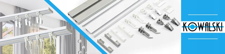 Kowalski Łuk 90°do szyny aluminiowej białej