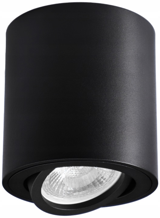 Oprawa Natynkowa Halogenowa Tuba LED GU10 ruchoma spot sufitowa czarna