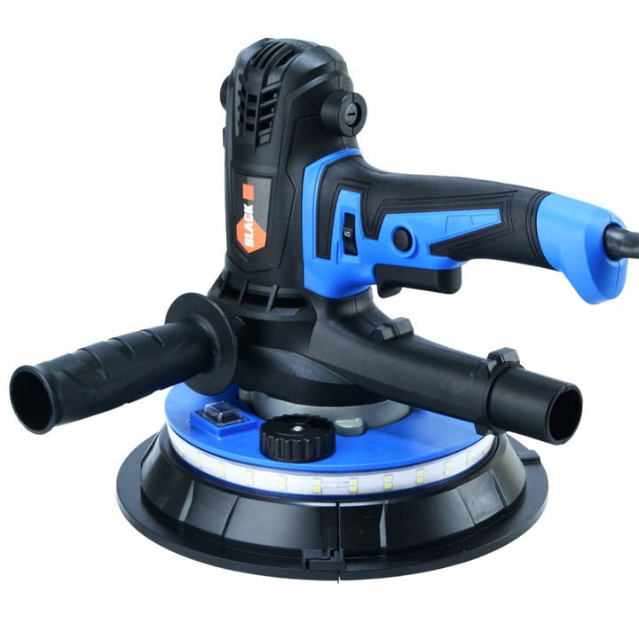 Szlifierka do Gipsu Gładzi Tynków Tynku Ścian Sufitów LED 360° + 6x