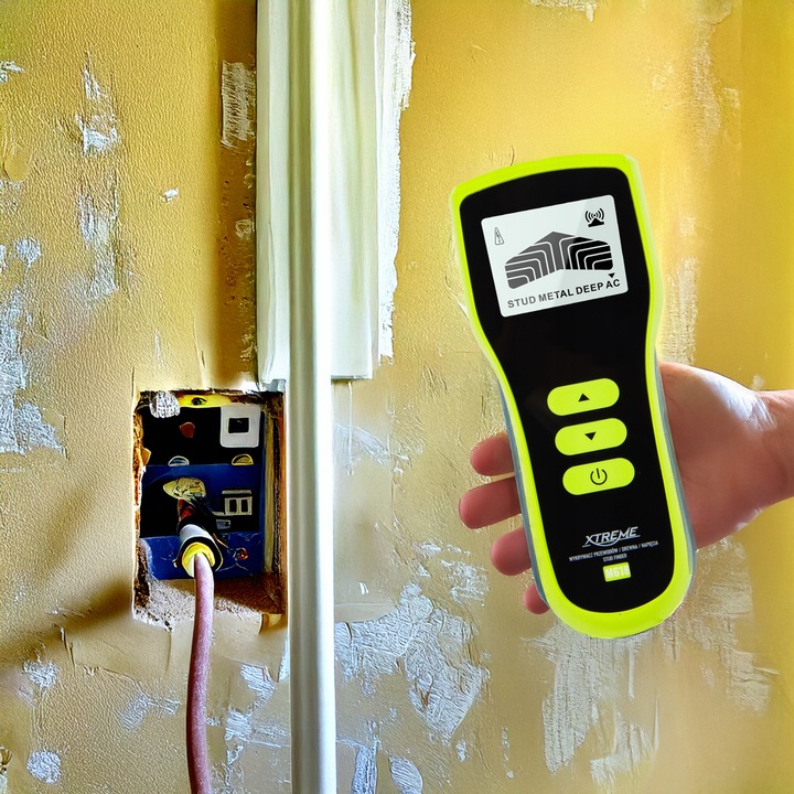 WYKRYWACZ 3W1 DETEKTOR DREWNA METALI NAPIĘCIA PRZEWODÓW KABLI W