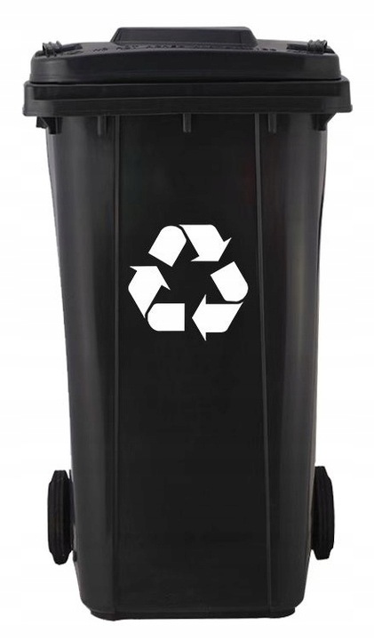 Pojemnik na Śmieci 240l Kosz Odpady Kubeł do Segregacji Mocny Czarny