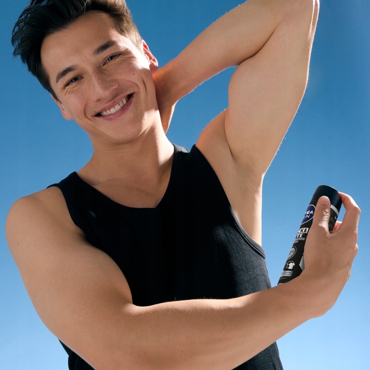 NIVEA MEN Black White Antyperspirant w sprayu męski pod pachy 72H 200ml x 6