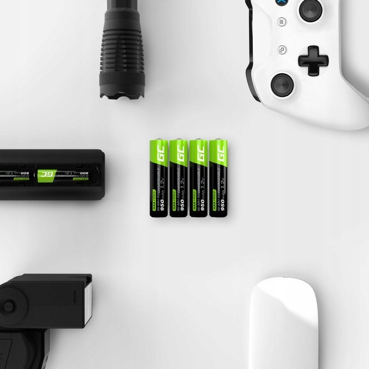 4x Akumulatorki Paluszki GC AAA R3 950mAh Ni-MH Baterie do myszki