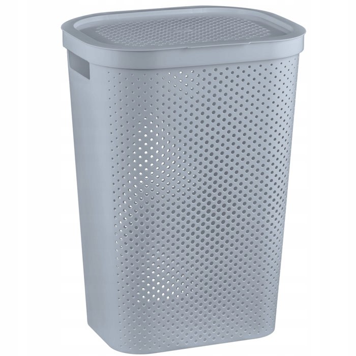Kosz na Pranie Bieliznę Infinity Szary 60l CURVER Plastikowy Duży