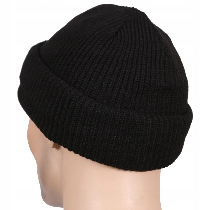 CZAPKA ZIMOWA WOJSKOWA MIL-TEC OCIEPLINA 3M THINSULATE CIEPŁA CZARNA