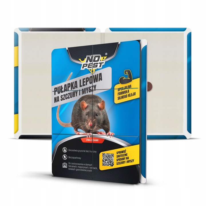 10x BARDZO MOCNY LEP PUŁAPKA KLEJ ŁAPKA NA SZCZURY MYSZY GRYZONIE NO