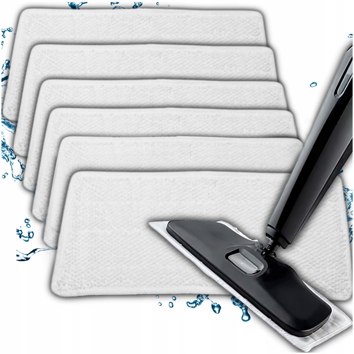 6x MOP NAKŁADKA MIKROFIBRA DO MOPA PAROWEGO VILEDA STEAM PLUS XXL