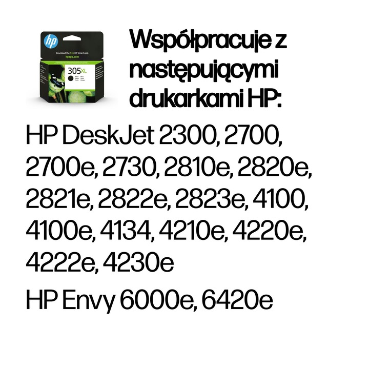 Tusz HP 305XL B DeskJet 2320 2720 3YM61AE ORG