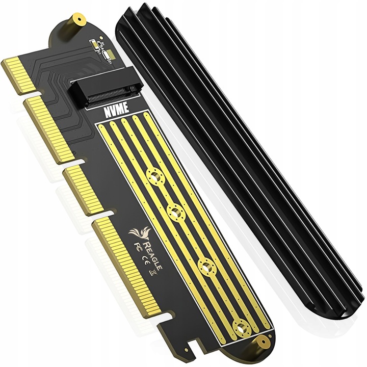 Adapter PCI-E x16 x8 x4 Dysku m.2 SSD NVMe 64Gbps