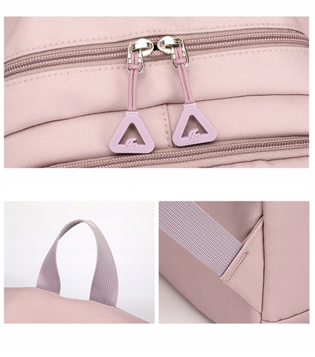 Plecak szkolny różowy (D072)