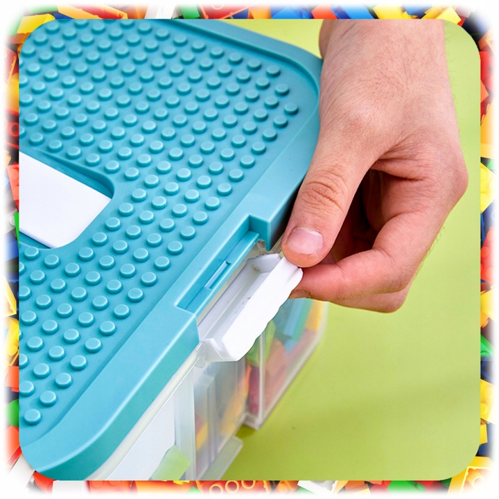 POJEMNIK na Klocki LEGO 4-PIĘTROWY WARSTWOWY ORGANIZER z Przegródkami 24 L