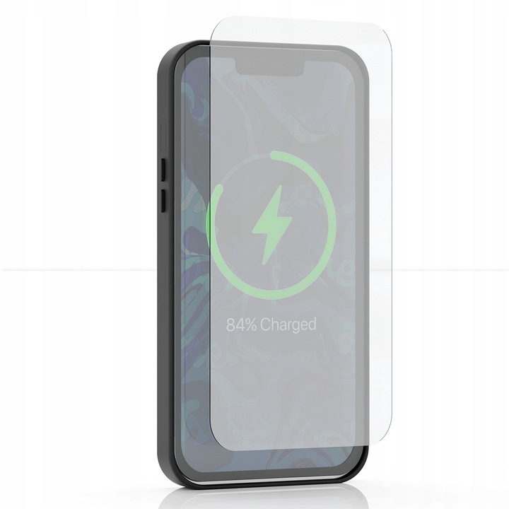 Etui Do iPhone 13 / 14 (Do Magsafe, Czarne Matowe, Wzmacniane) +Szkło 9H
