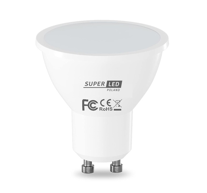 10x Żarówka LED GU10 5W = 50W 475 lm CCD More Lumens SuperLED