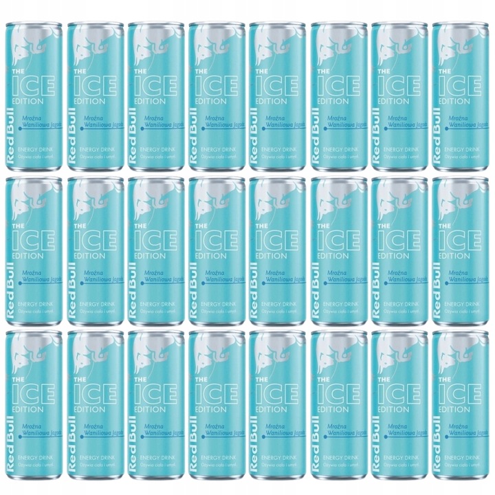 Red Bull Napój energetyczny Ice Edition waniliowa jagoda 24x250ml puszka