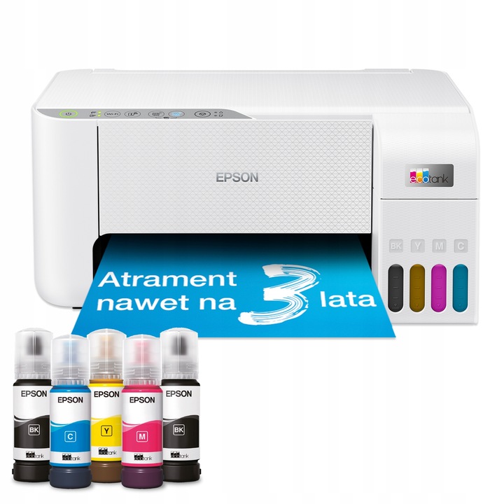 DRUKARKA Atramentowa EPSON EcoTank L3276 WIFI 3w1 DRUK SKAN KOPIA + TUSZE