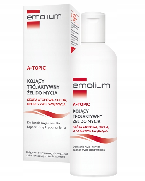 EMOLIUM A-TOPIC Kojący Trójaktywny Żel Do Mycia - 200ml