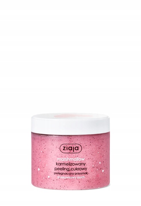Peeling do ciała cukrowy karmelizowany truskawkowy Ziaja Marshmallow 300 ml