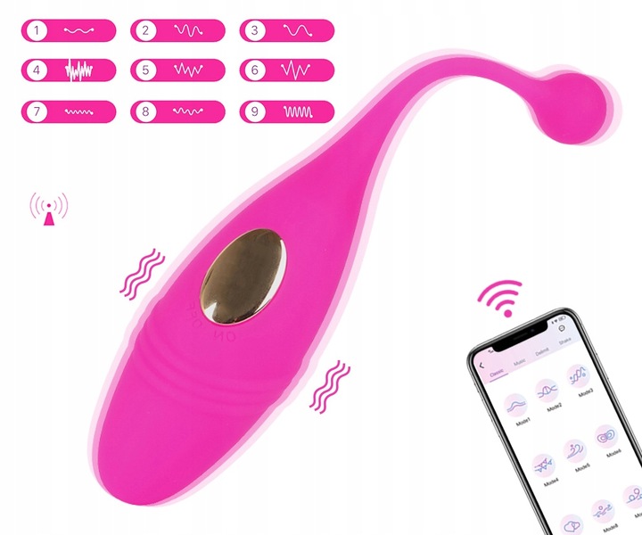 WIBRATOR JAJECZKO WIBRUJĄCE Z APLIKACJĄ - MOCNE DOZNANIA