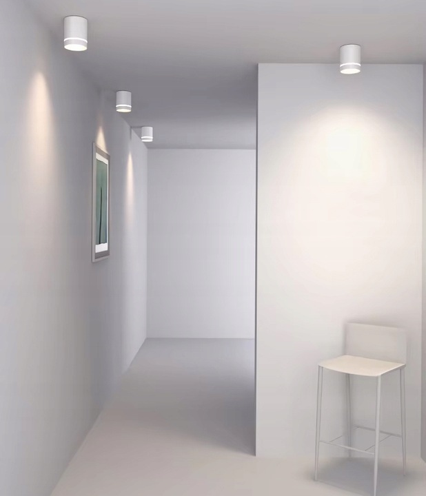 Oprawa Natynkowa Halogenowa Tuba GU10 LED sufitowa spot biała