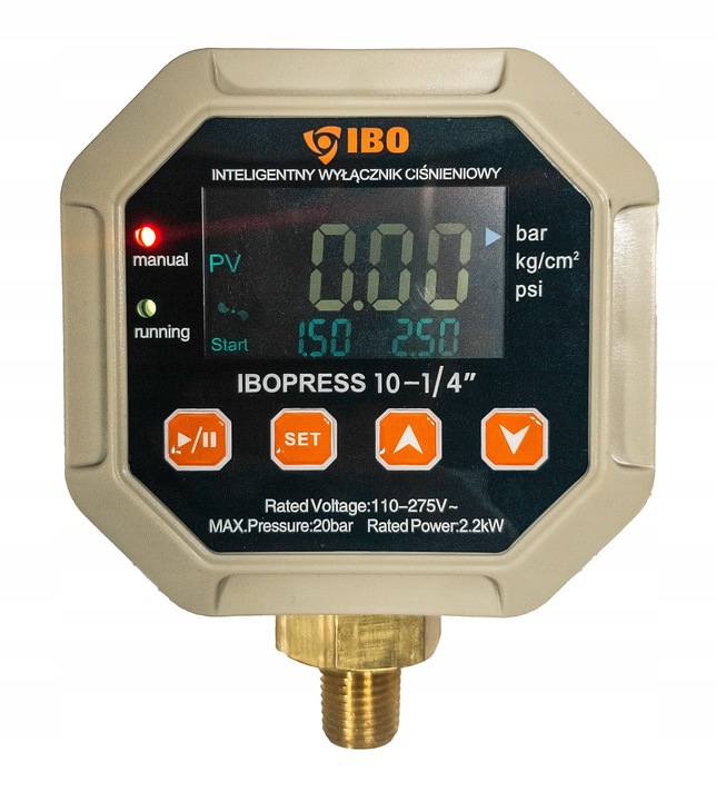 WYŁĄCZNIK CIŚNIENIOWY ELEKTRONICZNY IBOPRESS 10 1/4" DO POMPY