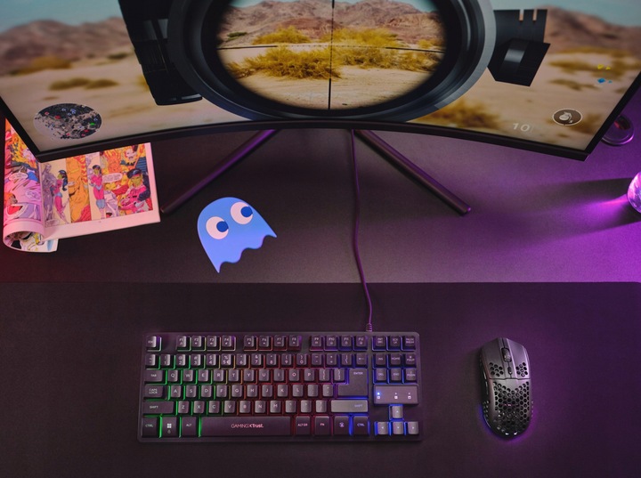 MYSZKA BEZPRZEWODOWA GAMINGOWA LEKKA 75g MYSZ KOMPUTEROWA DLA GRACZY LED