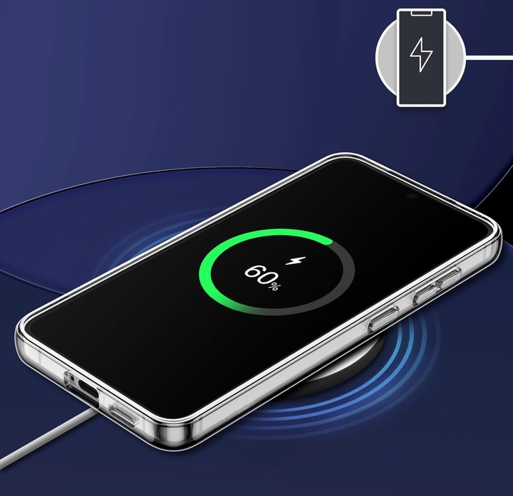 Etui Do SAMSUNG GALAXY S24 +Szkło 9H WZMACNIANE 360° do MAGSAFE CLEAR CASE