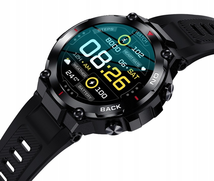 SMARTWATCH Zegarek Sportowy Męski GPS do Biegania
