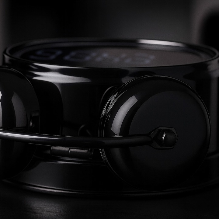 Zegar Budzik Alarm LED Cyfrowy Klasyczny Czarny Retro Tryb Nocny