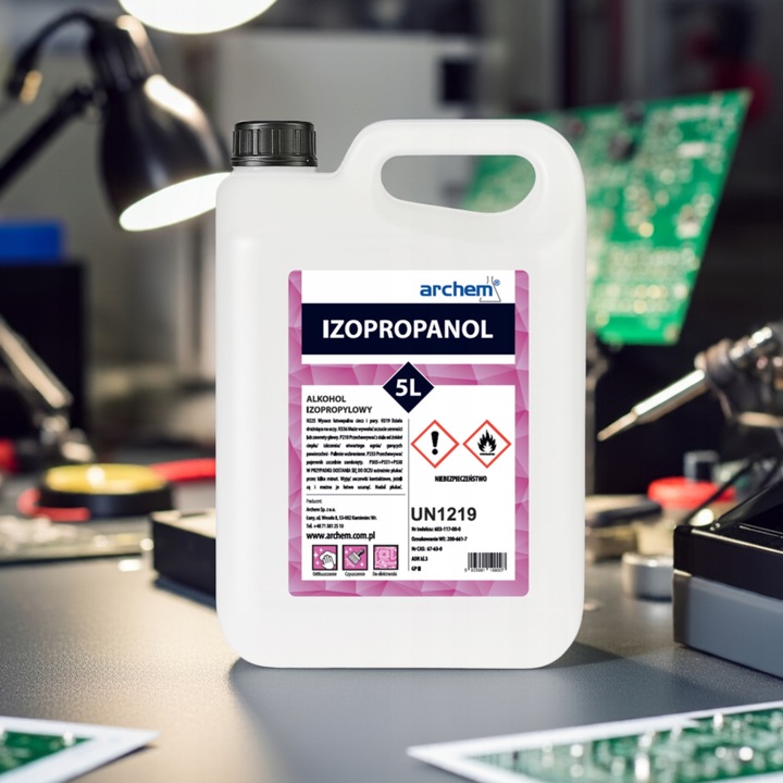 Alkohol Izopropylowy 99,9% IPA 5L Izopropanol czyszczenie Elektroniki,