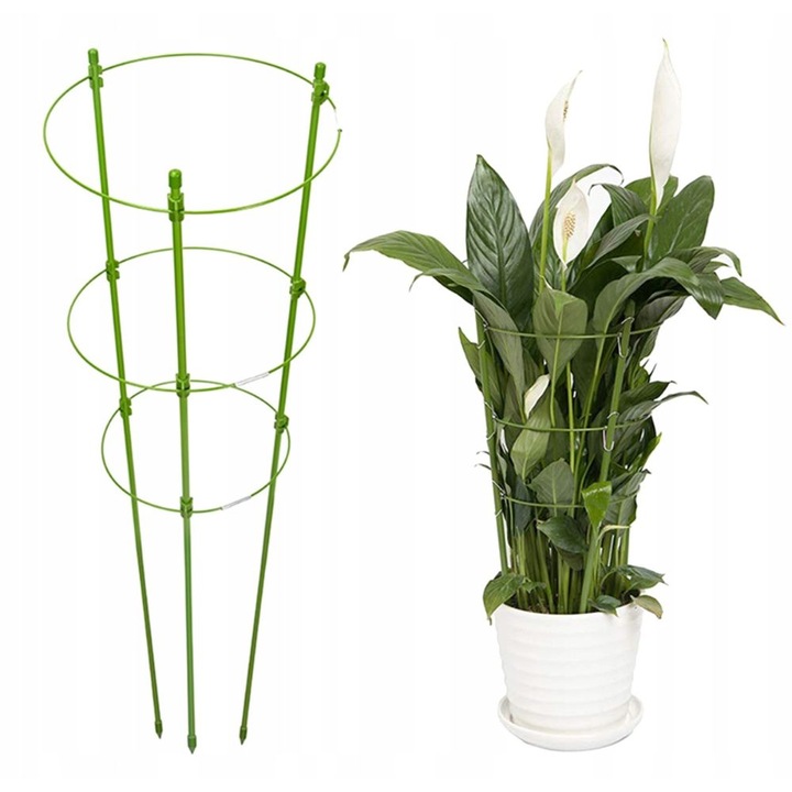 Podpórka do Kwiatów Podpora dla Roślin Doniczkowych na Kwiatka DUŻA 61cm 3x