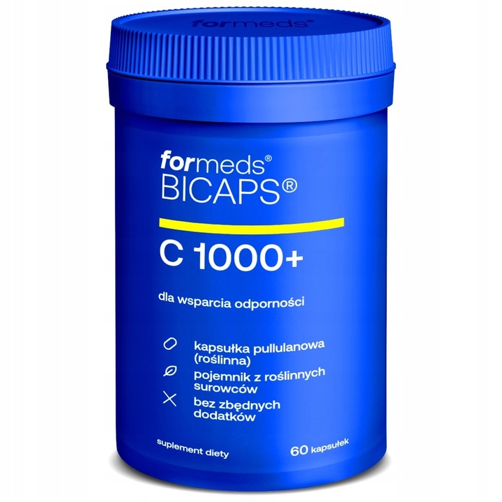 FORMEDS BICAPS Witamina C 1000 mg 60 kaps kości zęby Odporność antyoksydant