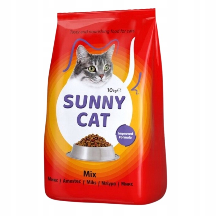 Sunny Cat sucha karma dla kotów Z KURCZAKIEM I WĄTRÓBKĄ 10 kg