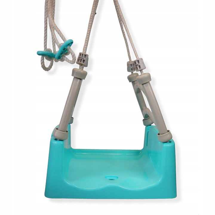 HUŚTAWKA DLA DZIECI KUBEŁKOWA OGRODOWA 3W1 MOCNA SZARA