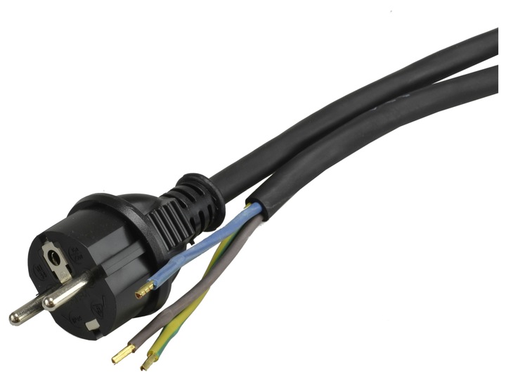 Przewód kabel z wtyczką OW Guma 3x2,5mm2 H05RR-F 3mb