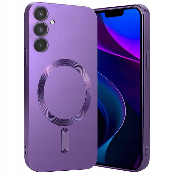 ETUI DO SAMSUNG A55 5G SILIKON MAGNETYCZNE DO MAGSAFE OCHRONA CASE + SZKŁO