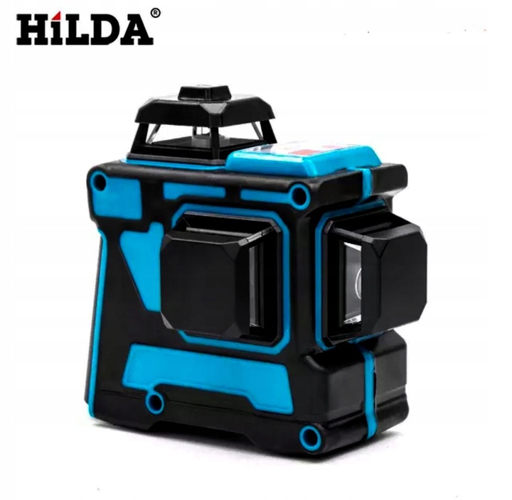 HILDA POZIOMICA 3D 12 LINII LASER KRZYŻOWY SAMOPOZIOMUJĄCY NIWELATOR TARCZA